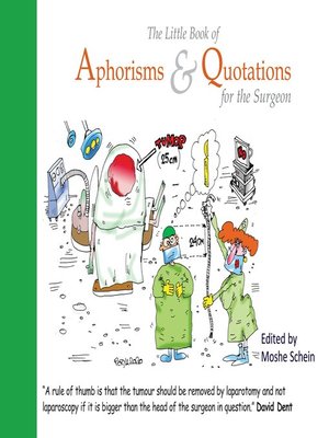 cover image of The Little Book of Aphorisms & Quotations for the Surgeon
